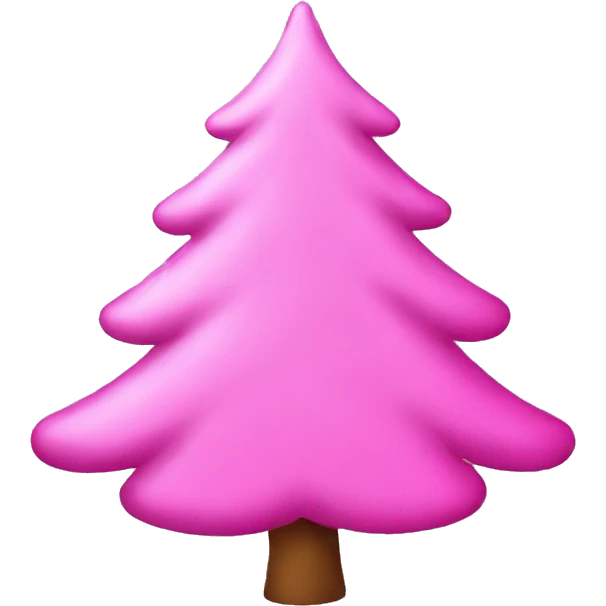 pink christmas tree emoji