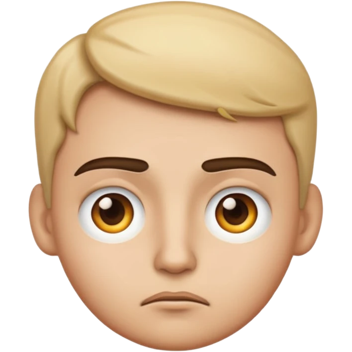 Serious face emoji raising eyebrows emoji