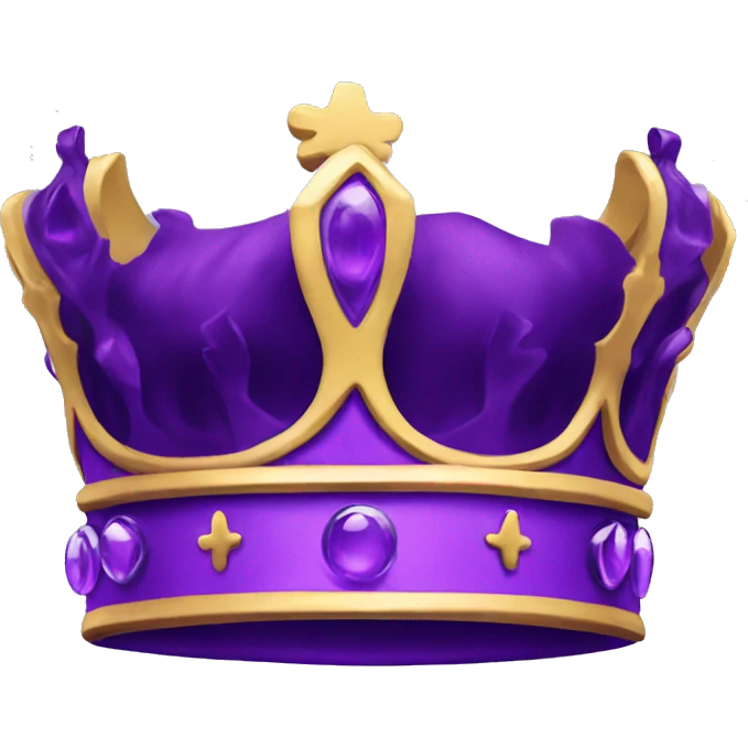 Create me a purple king crown  emoji