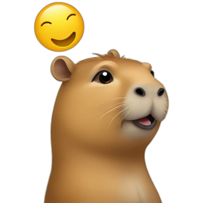 capybara combines with saluting emoji emoji