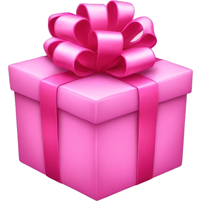 pink gift emoji