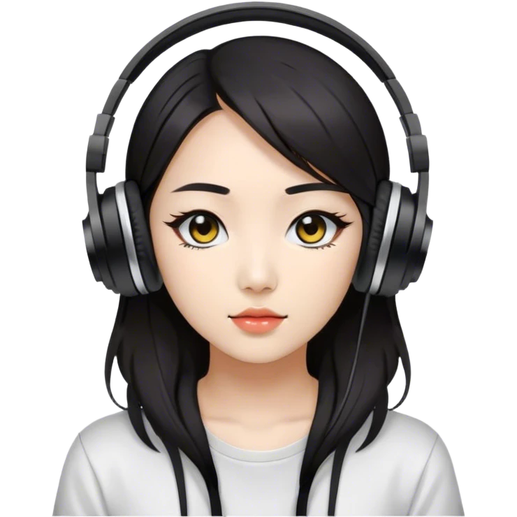 Korean Techno Dj girl emoji