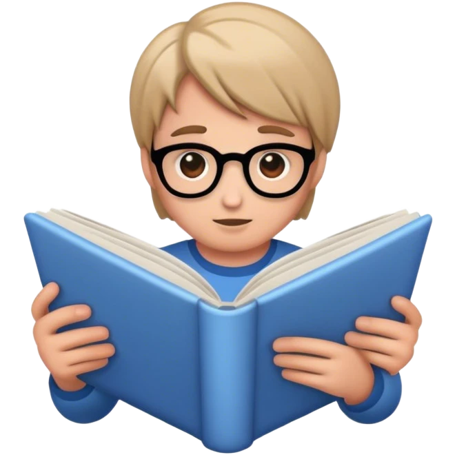 Me reading  emoji