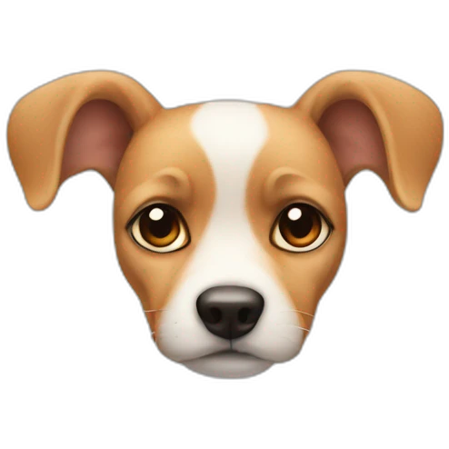Dog ear isolated emoji