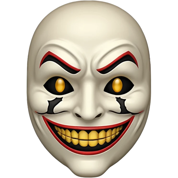 cursed mask smile emoji