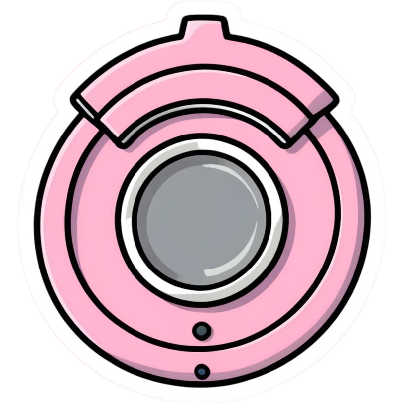 Pink setting gear emoji