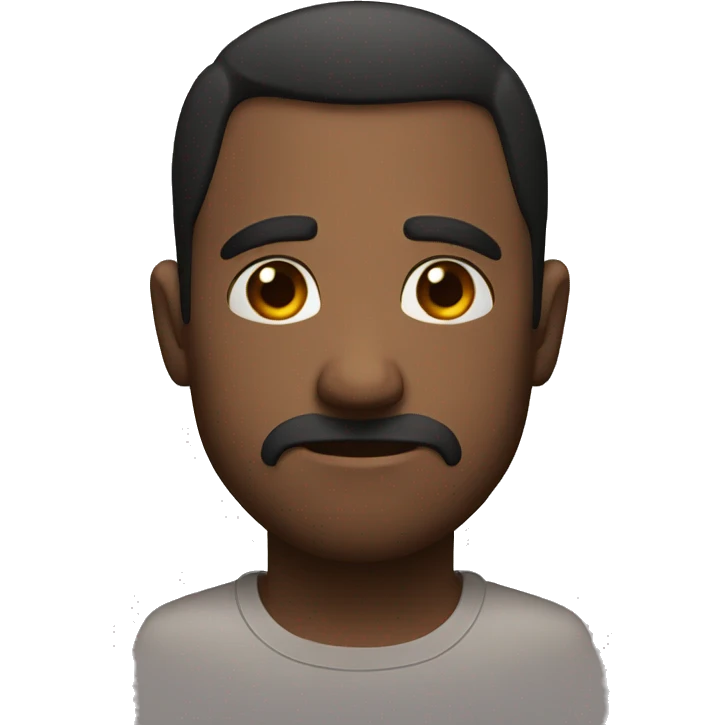 sad man namaste emoji