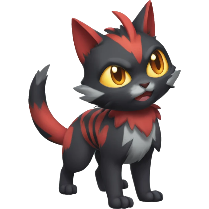 Torracat-Zoroark-Litten-Zoruabat-cat full body emoji