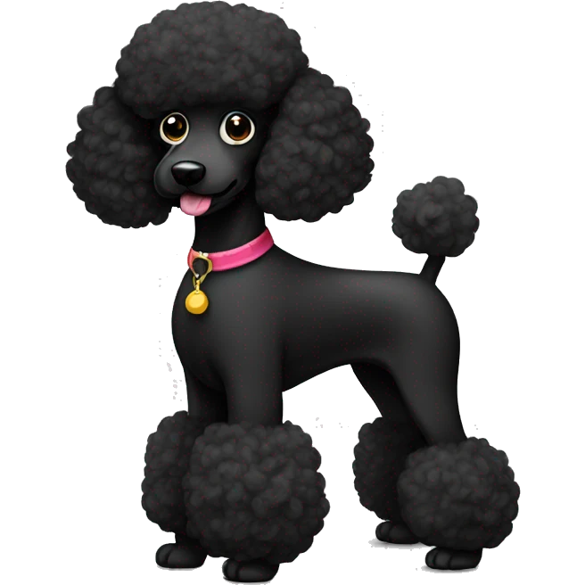 Black show poodle emoji