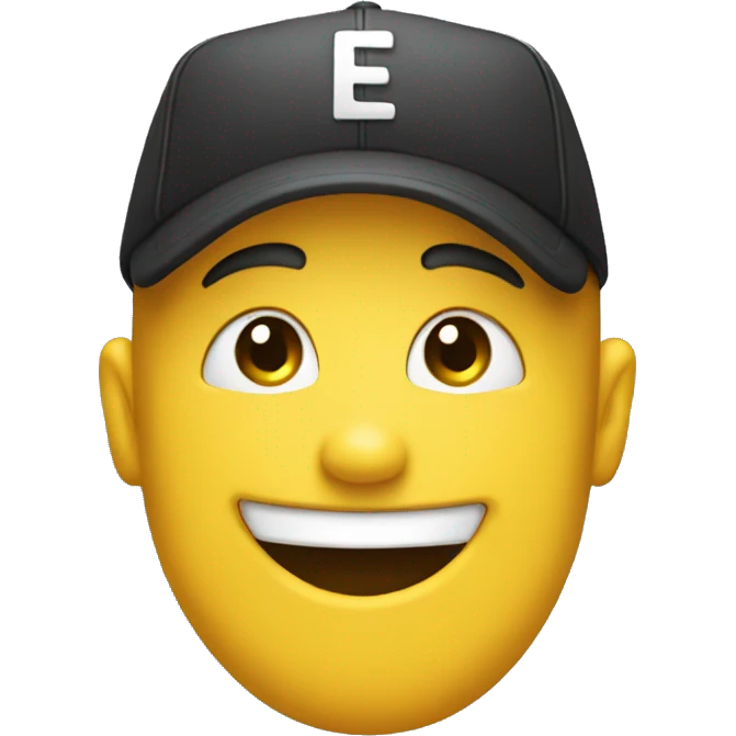 Smilie emoji withmuslm cap emoji