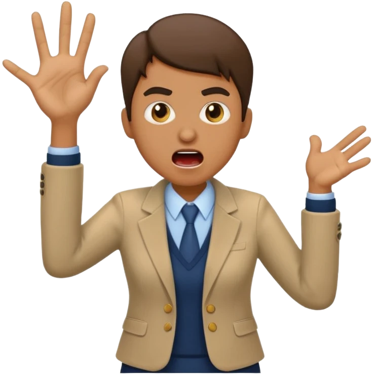 Учитель кричит в школе emoji