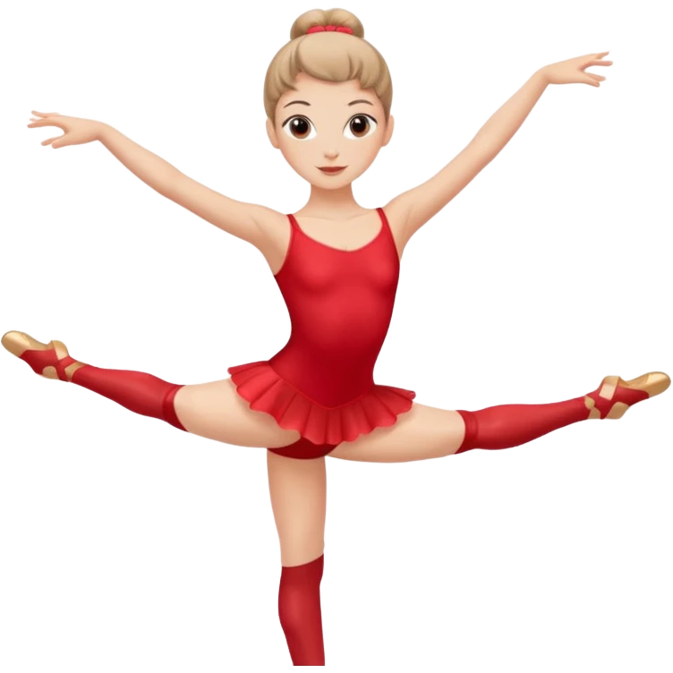 plain isolated red ballerinas emoji