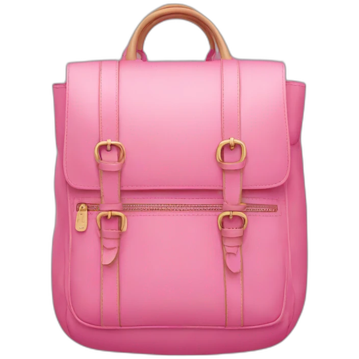 🎒 this bag but pink with a shocked face emoji