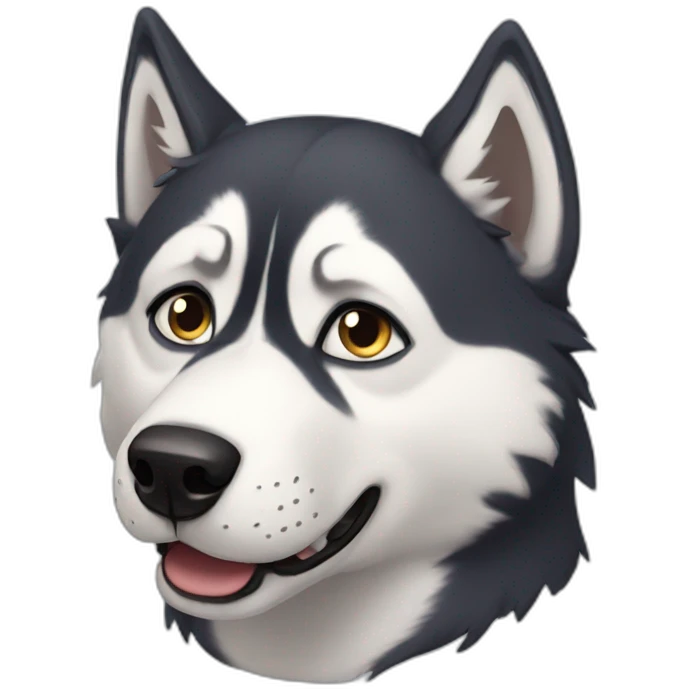 dramatic husky emoji