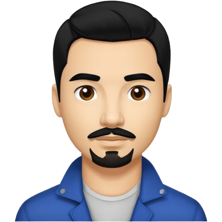 Kevin Richardson from Backstreet Boys with black hair emoji