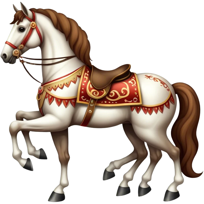 Vintage circus horse emoji