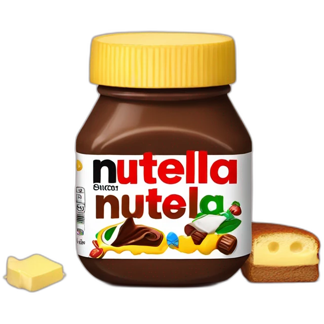 Nutella mit Butter brot emoji