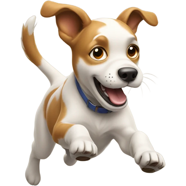 dog jumping emoji