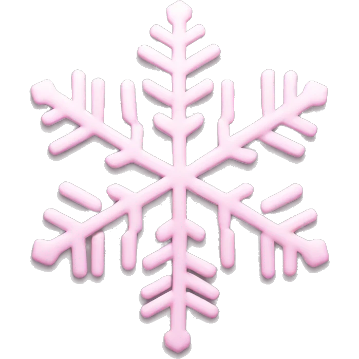 pastel pink snowflake  emoji