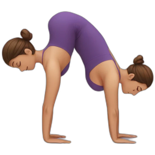 Women upside down yoga emoji