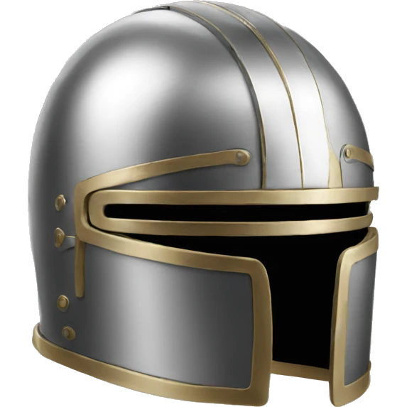 metal helmet with visor emoji