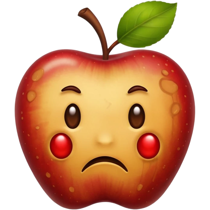 Spoiled apple emoji