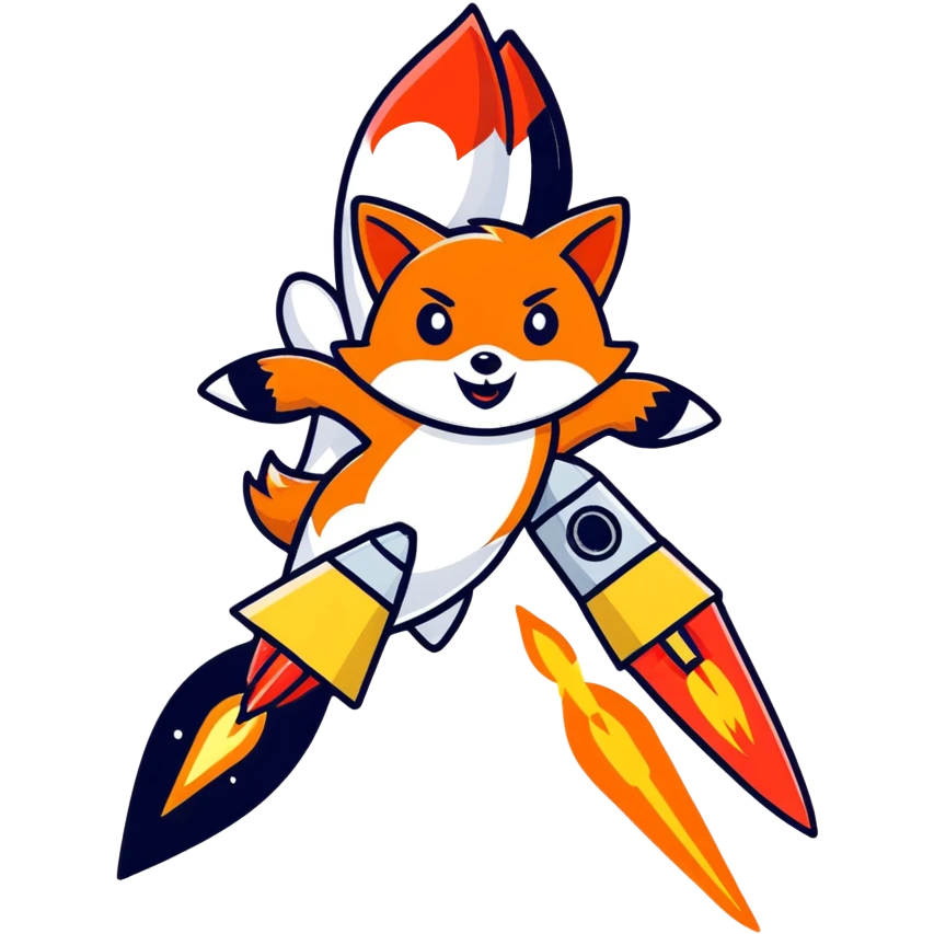 Evil Fox launching rockets  emoji
