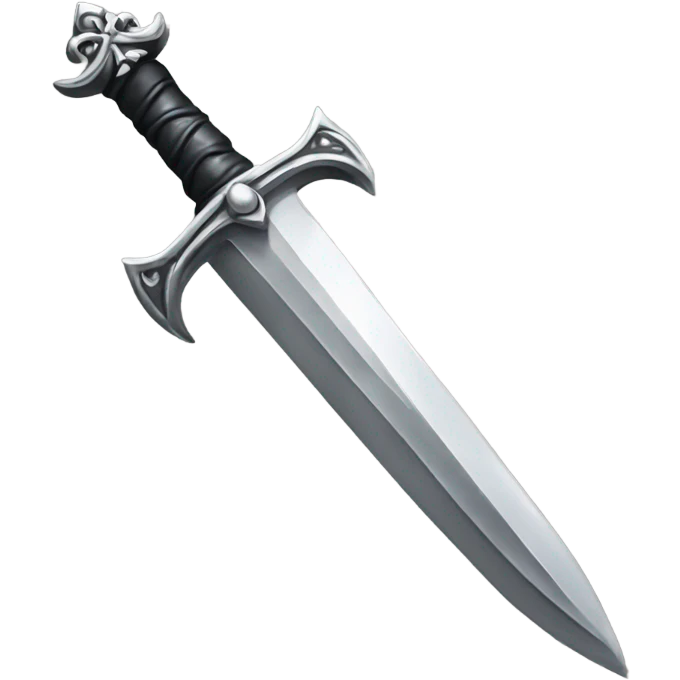 silver gothic dagger emoji