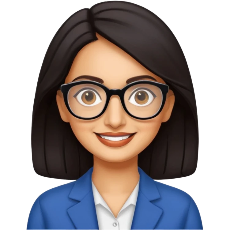 Seema anand with specs emoji