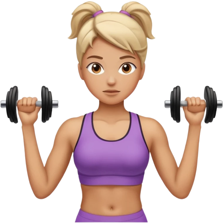 one women working out emoji