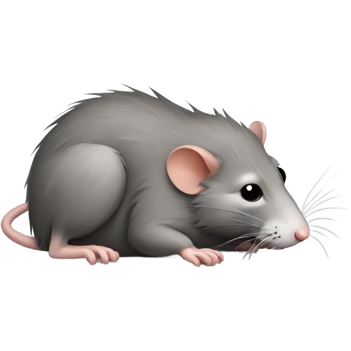 tired rat emoji