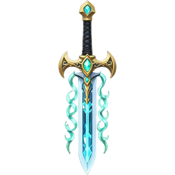 magical greatsword with a eldricth powers in it emoji