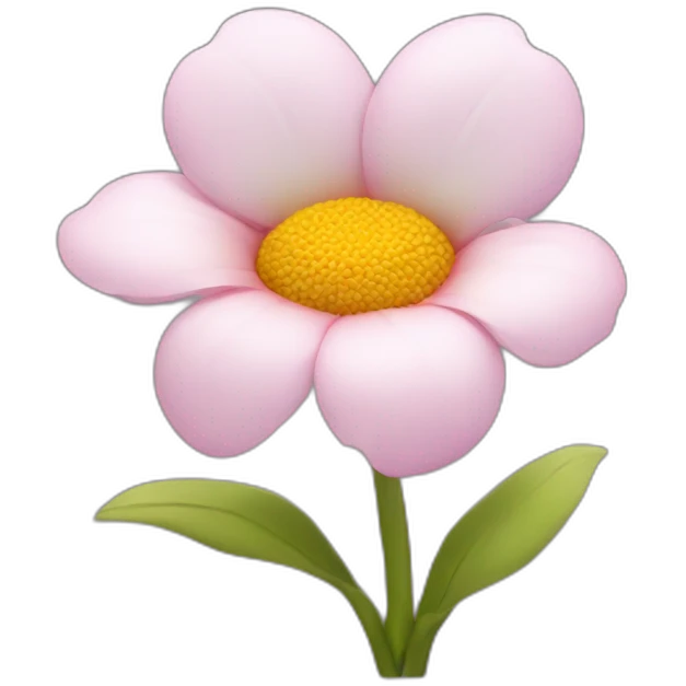 flower with human mouth emoji