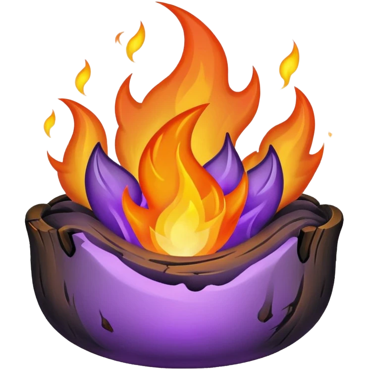 Fire purple emoji