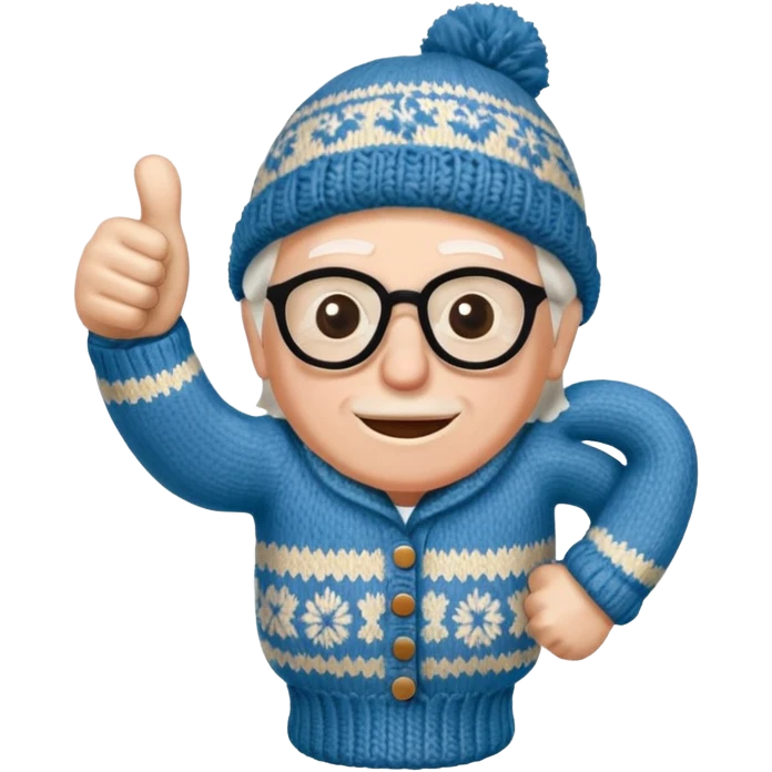 thumbs up in bernie sanders mitten emoji
