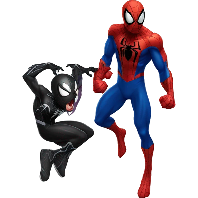 Spiderman y Venom  emoji