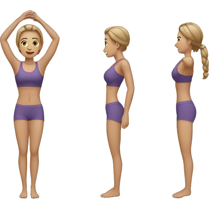 Woman works out emoji