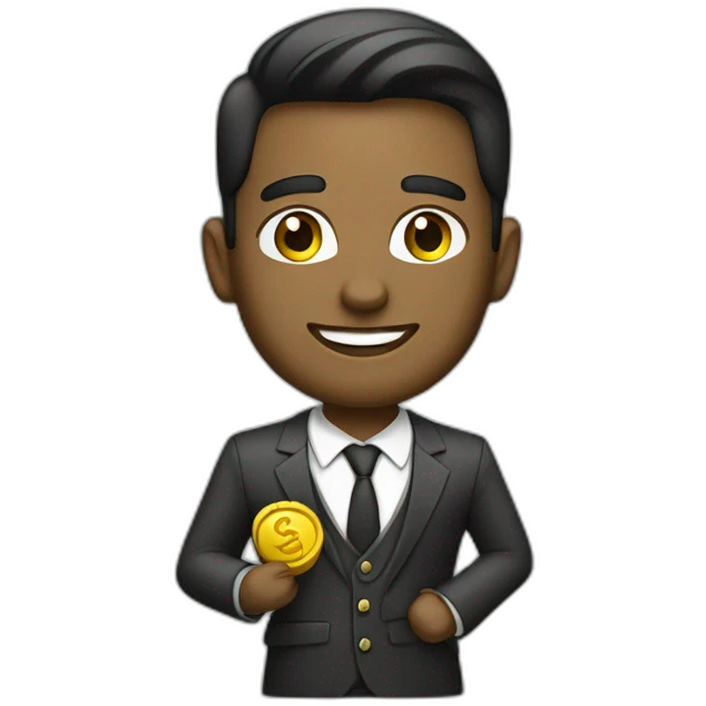 empresario joven y con dinero emoji