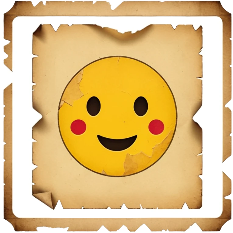 листовка старинная  emoji