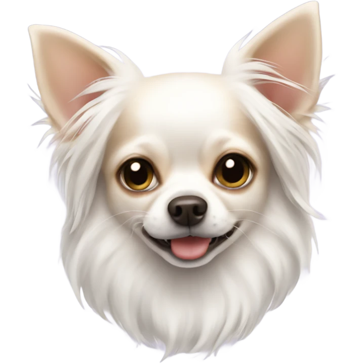 White long-haired chihuahuas emoji