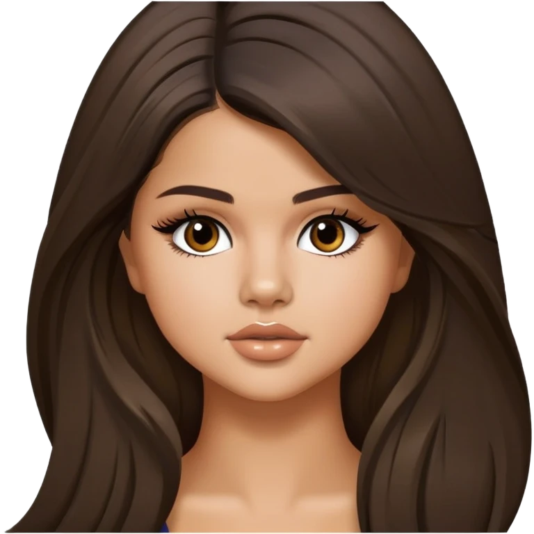 Selena Gomez long hair emoji