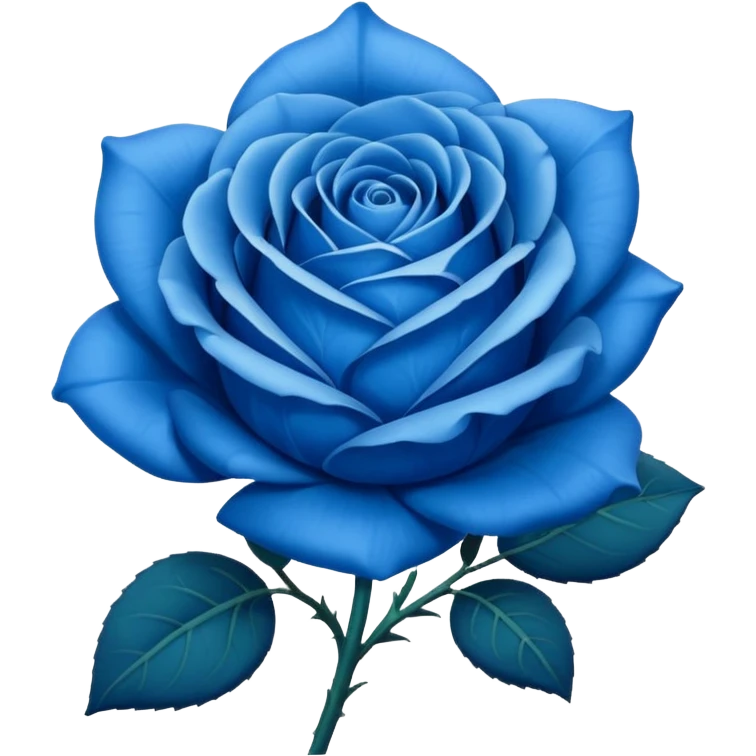 Rosa azul emoji