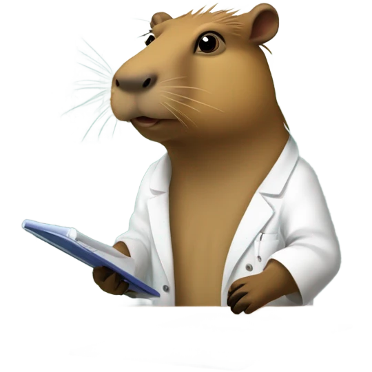Capybara researcher 3.4 turn emoji