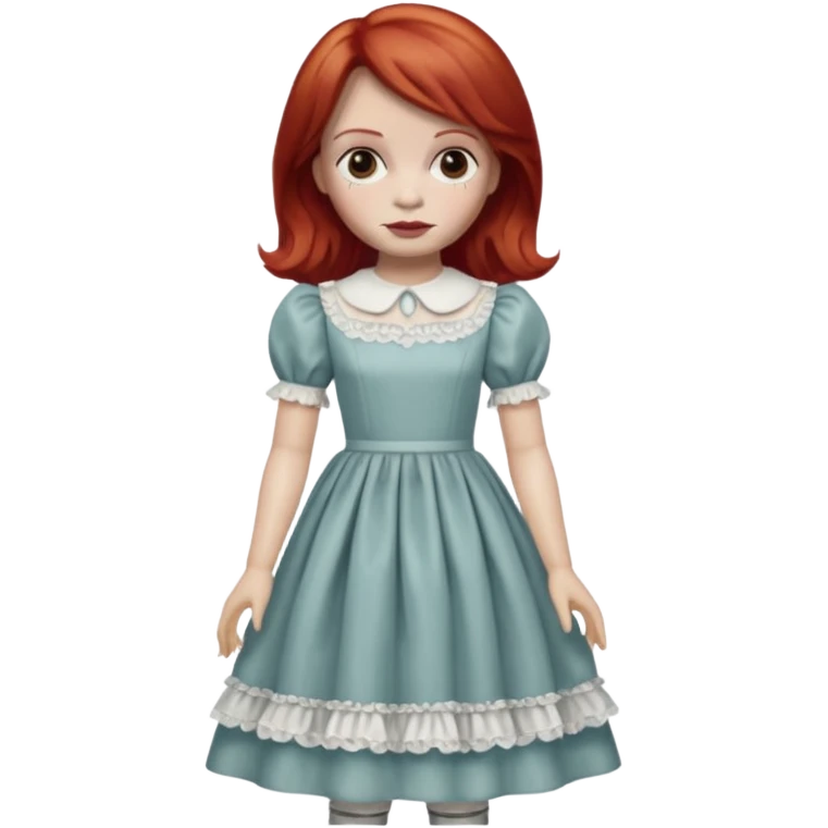 annabelle doll red hair emoji