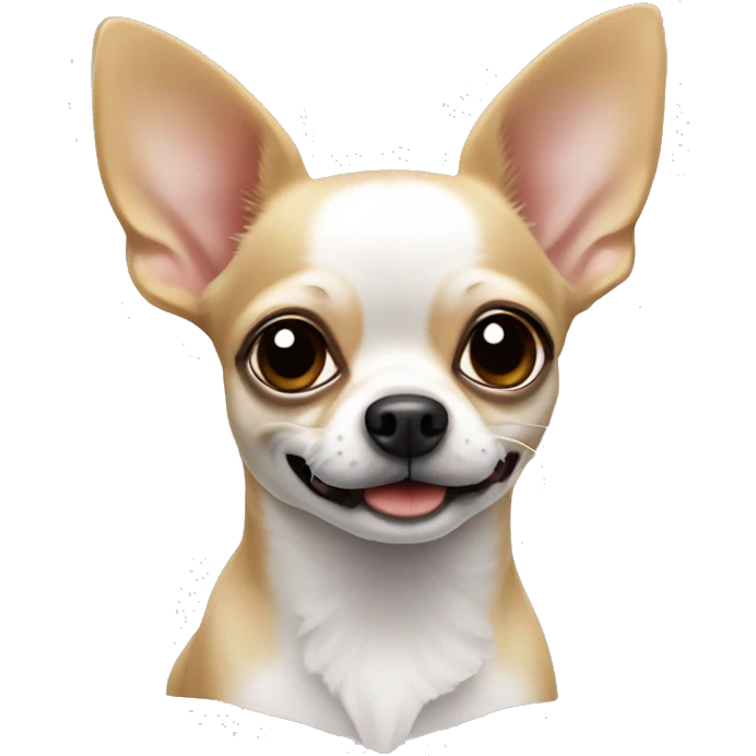 Langhaarig Chihuahua weiß emoji