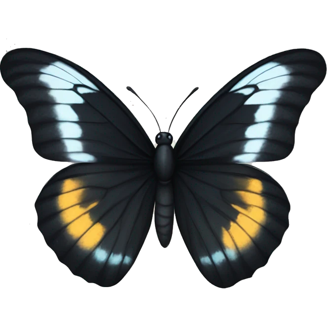 Black butterfly emoji