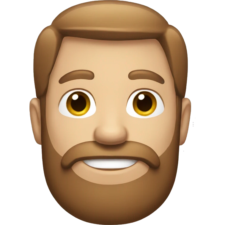 white guy with brown hair and beard emoji