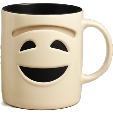 Chanel logo mug beige emoji