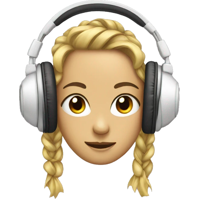 headphones with bows emoji