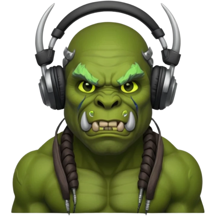 ork with headphones emoji